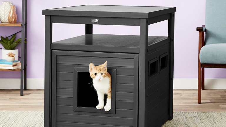 cat furniture litter box